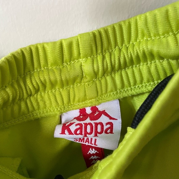 Small Kappa Lime Green Pants - w/ reflective sides - Picture 2 of 5